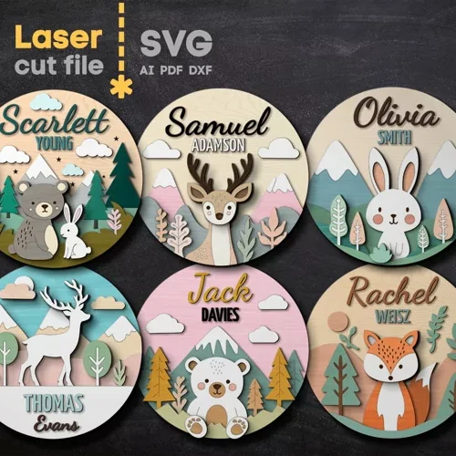 Paquete De Letreros Con Nombre De Bebe Creativo Digital